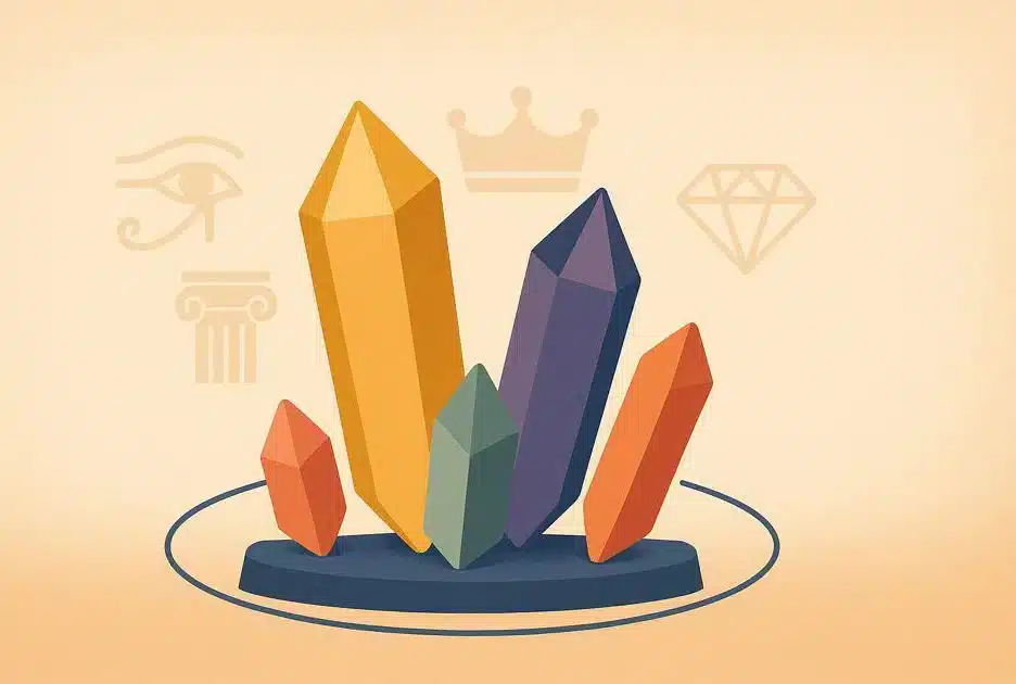 Colourful crystals from ancient times tell cultural history
